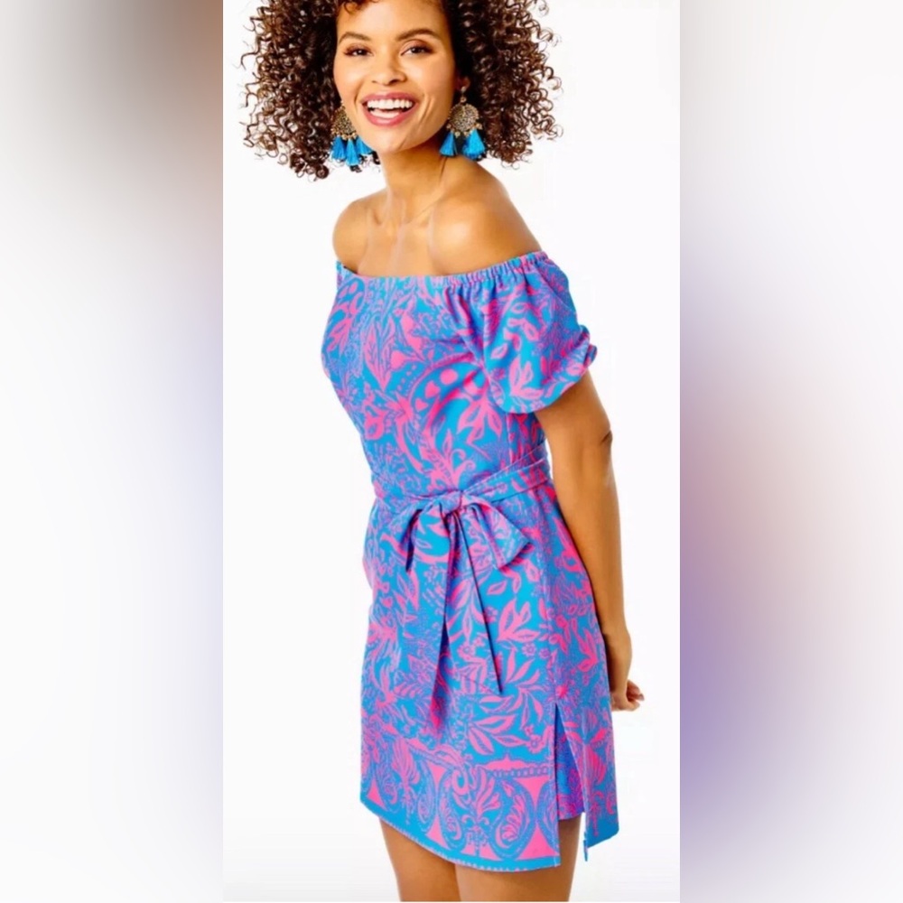 NWT Lilly Pulitzer Jada Off Shoulder Romper